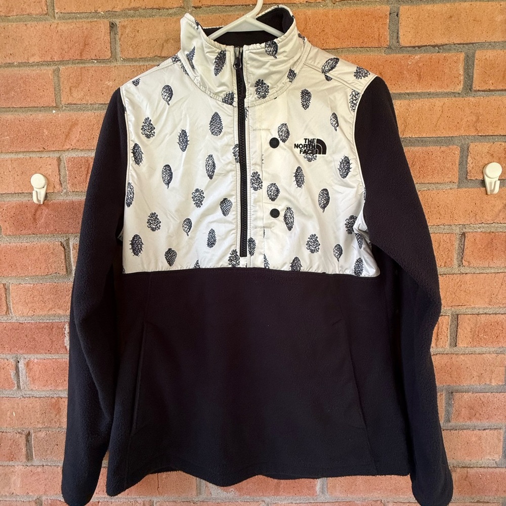 The North Face Black and White Pinecone Print Jacket